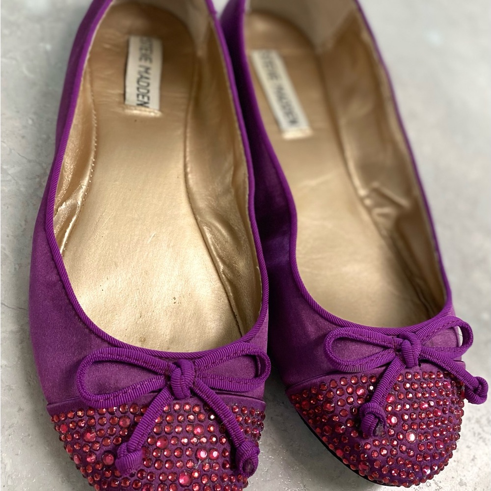 Steve Madden Size 8 Purple Flats